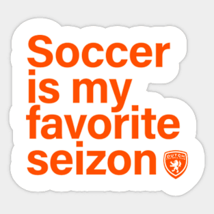 Dutch Soccer Seizon Sticker